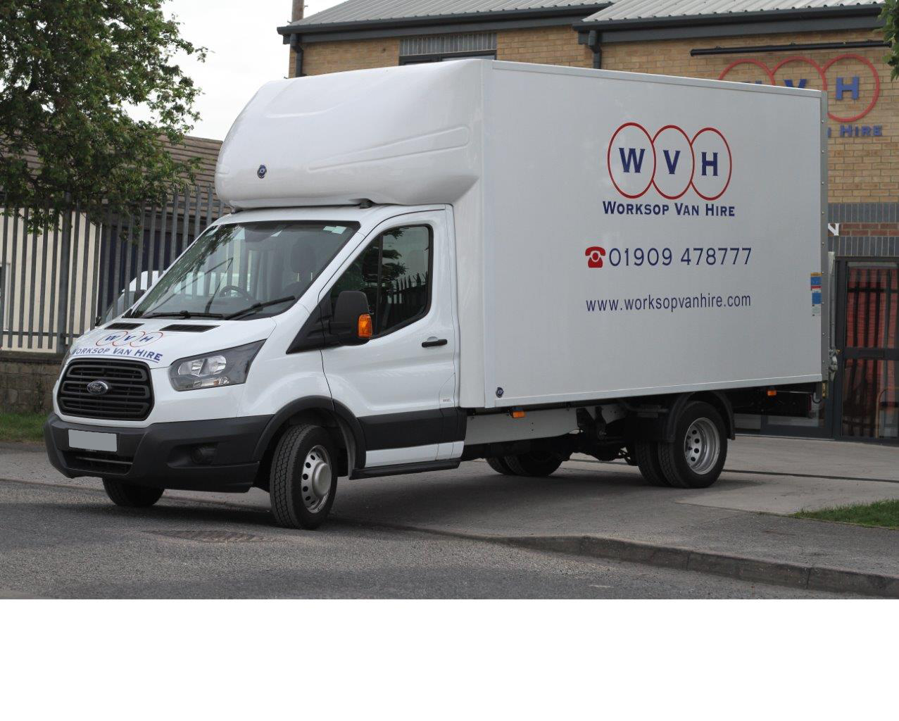 Luton Box Van for hire in Worksop
